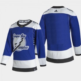 Tampa Bay Lightning Blank 2020-21 Reverse Retro Authentic Shirt - Mannen